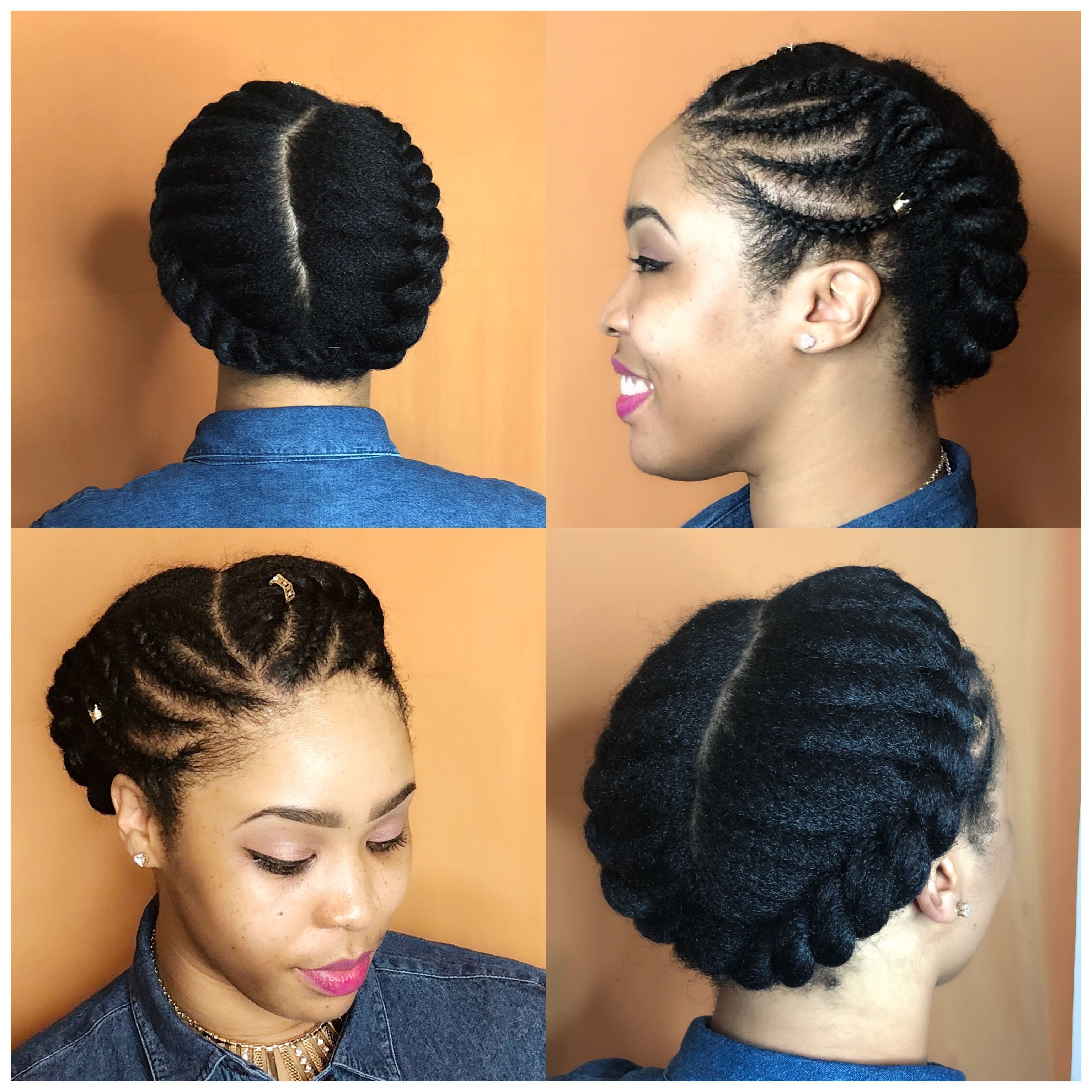 Trendy Natural Protective Bun Micro Braid Hairstyles In Crown Braid Hairstyle With A Little Something Extra (View 9 of 20)