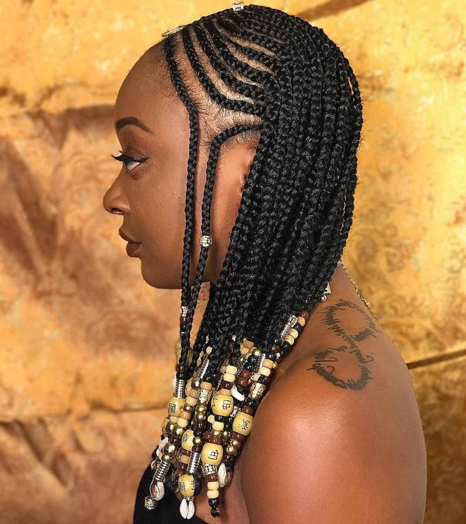 Trendy Skinny Yarn Braid Hairstyles In A Half Updo With Regard To 30 Black Braided Hairstyles You Can Try For A Fancy (View 12 of 20)