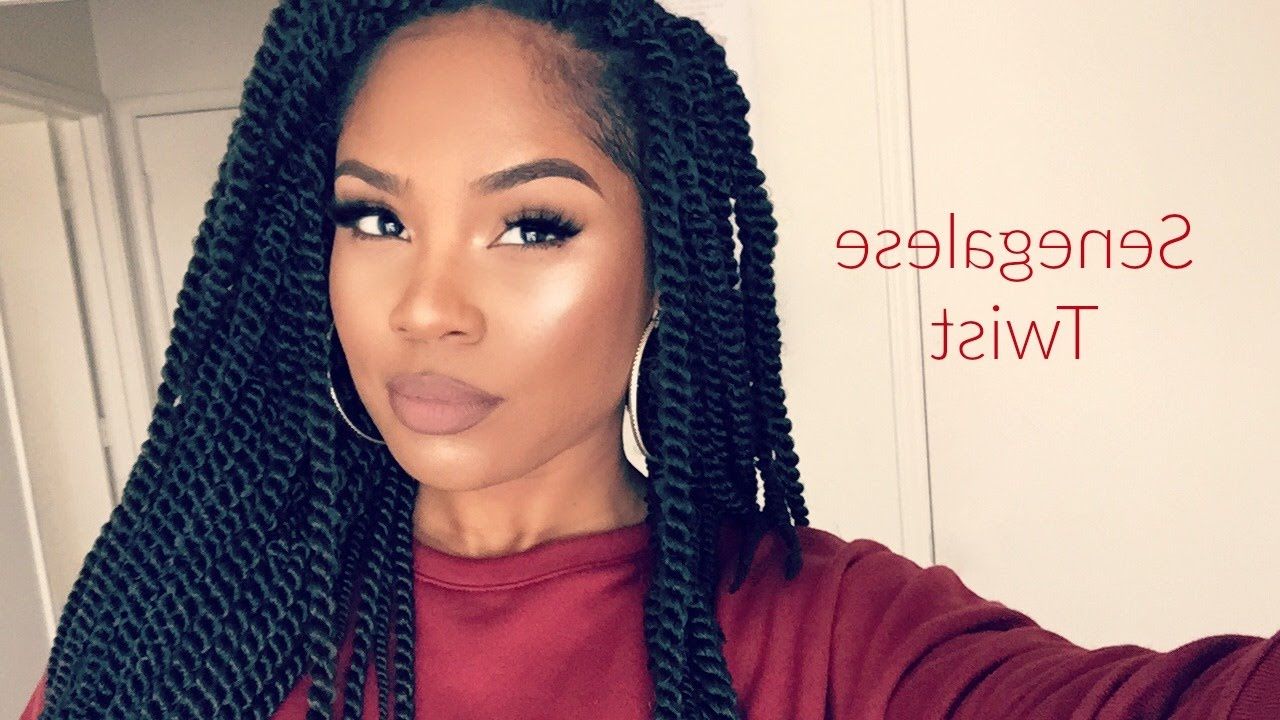 Undetectable Crochet Senegalese Twists #jazznicolemethod For Preferred Long Twists Invisible Braids With Highlights (View 9 of 20)