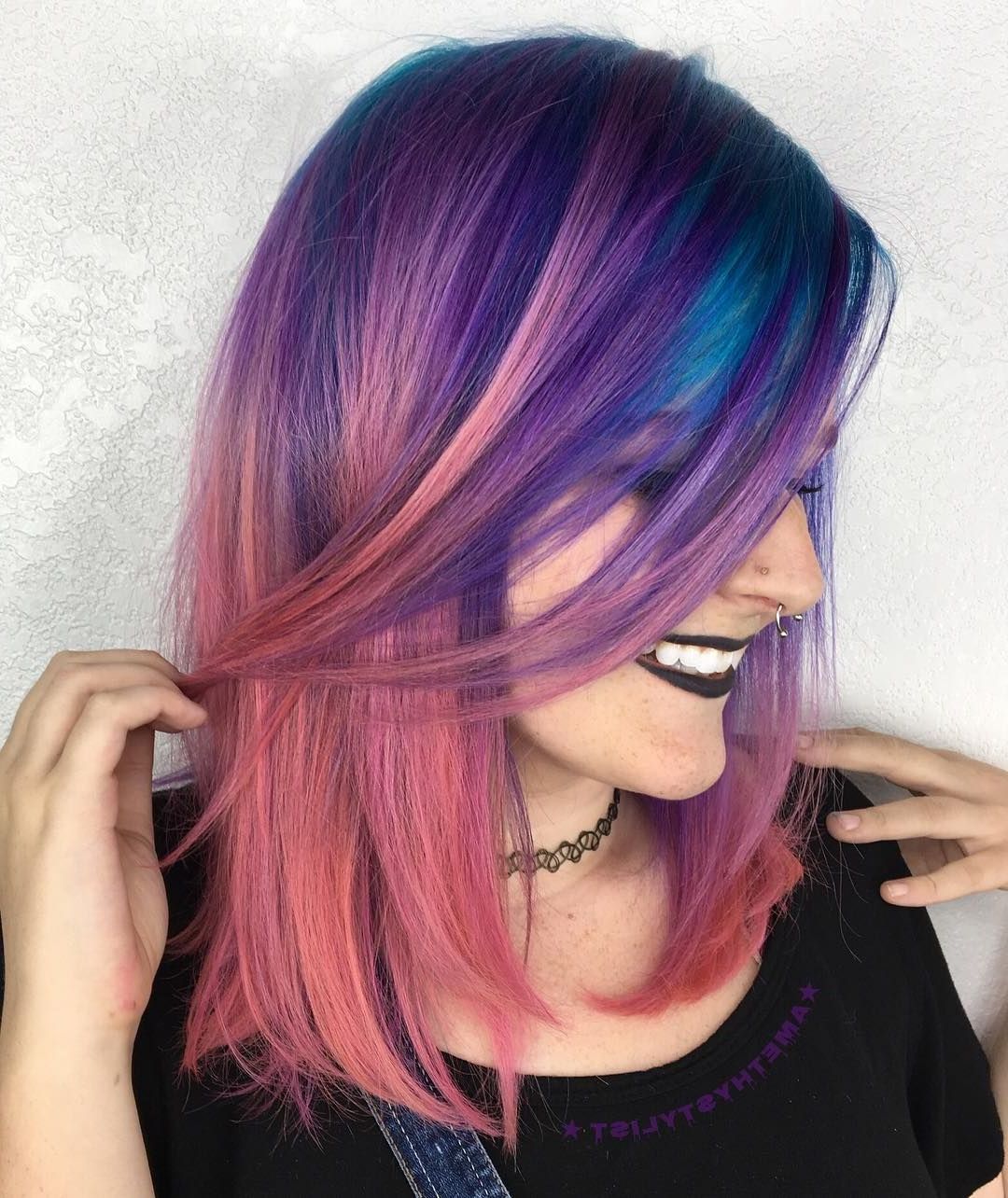 Virginia Hairstylist(ashley) On Instagram: “cotton Candy For 2019 Cotton Candy Colors Blend Mermaid Braid Hairstyles (View 13 of 20)