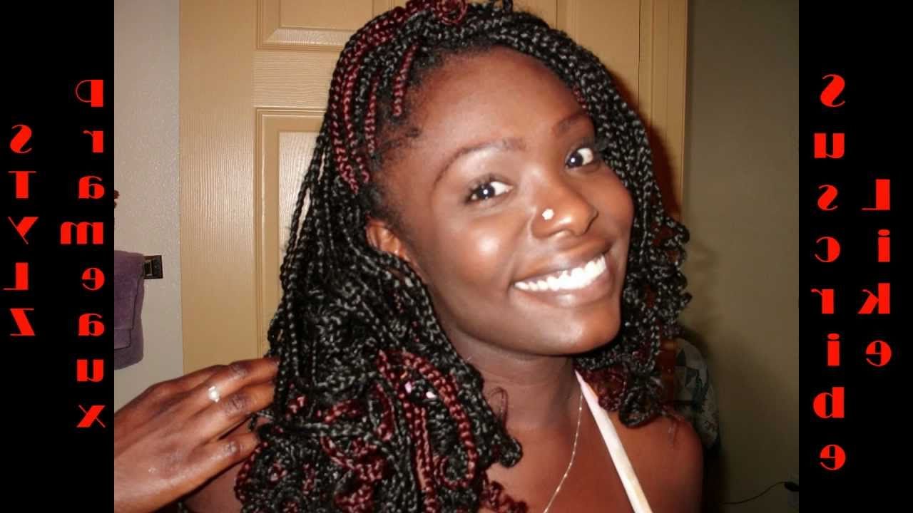 Well Known Individual Micro Braids With Curly Ends Throughout Curling Your Box Braids ~ How To Stylz (View 6 of 20)