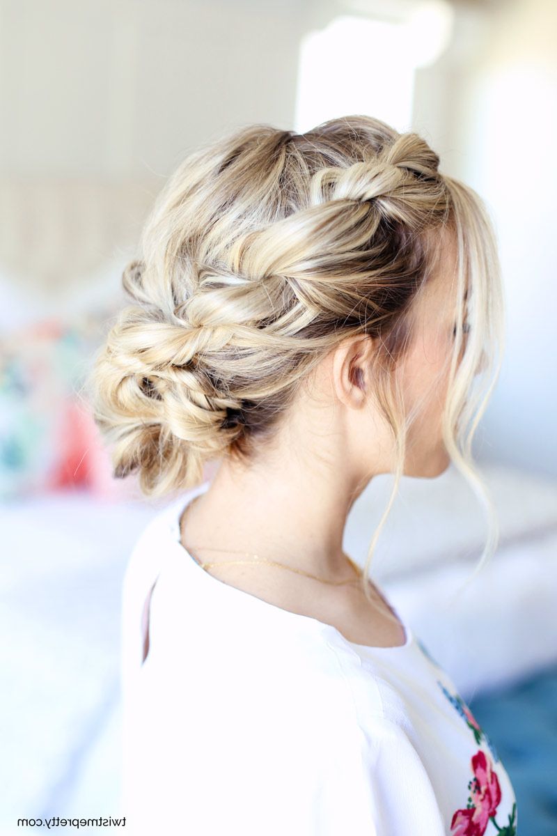 Well Known Simple Pony Updo Hairstyles With A Twist With Easy Homecoming Updo (View 5 of 20)