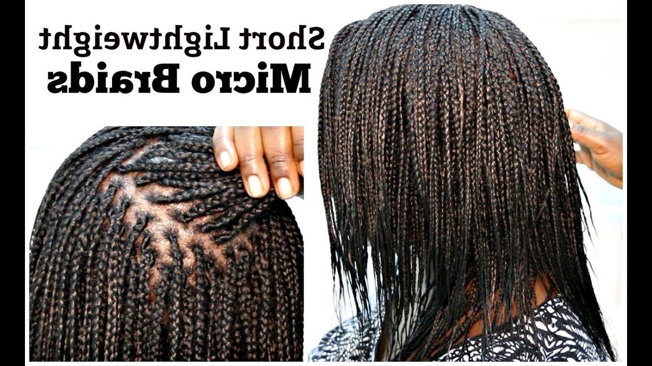 Well Known Super Tiny Braids Within Micro Braids Tutorial On Natural Hair Short And Light Weight (View 16 of 20)