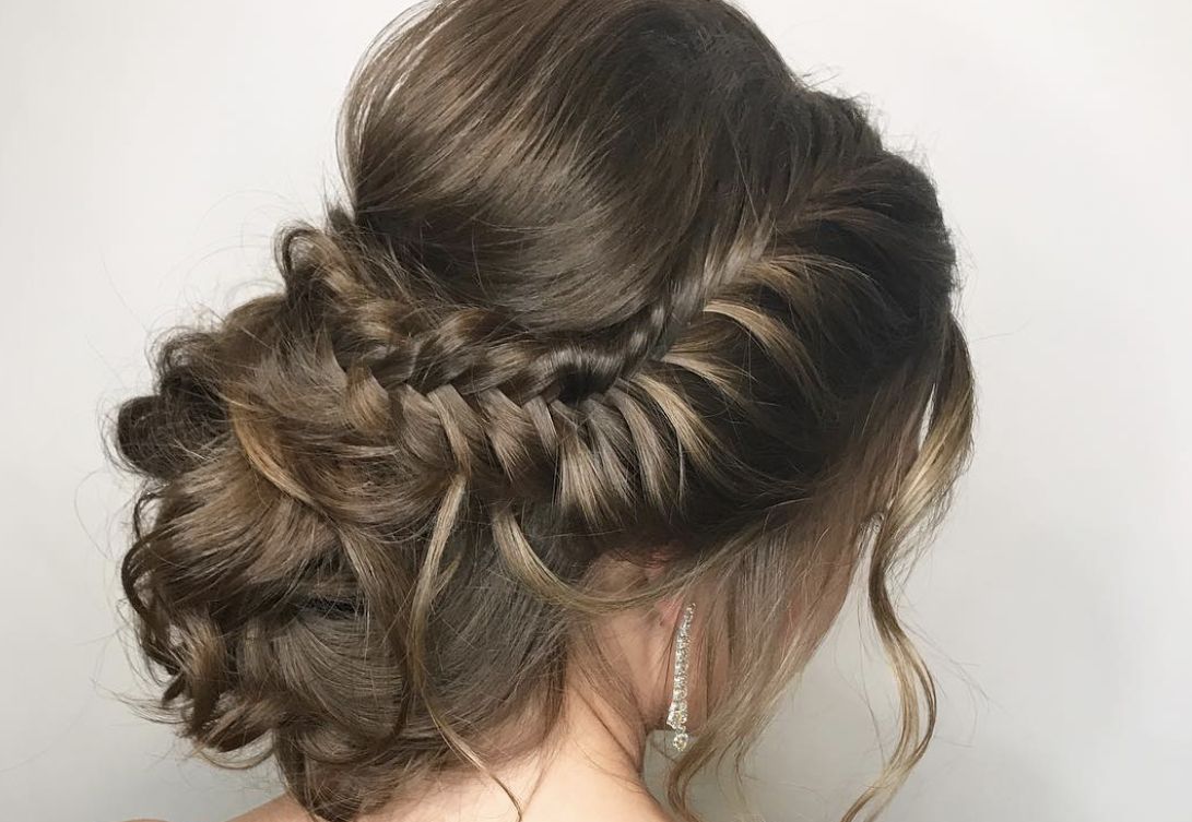 Well Known Teased Fishtail Bun Updo Hairstyles With Regard To Prom Hairstyles Trending On Instagram (View 7 of 20)