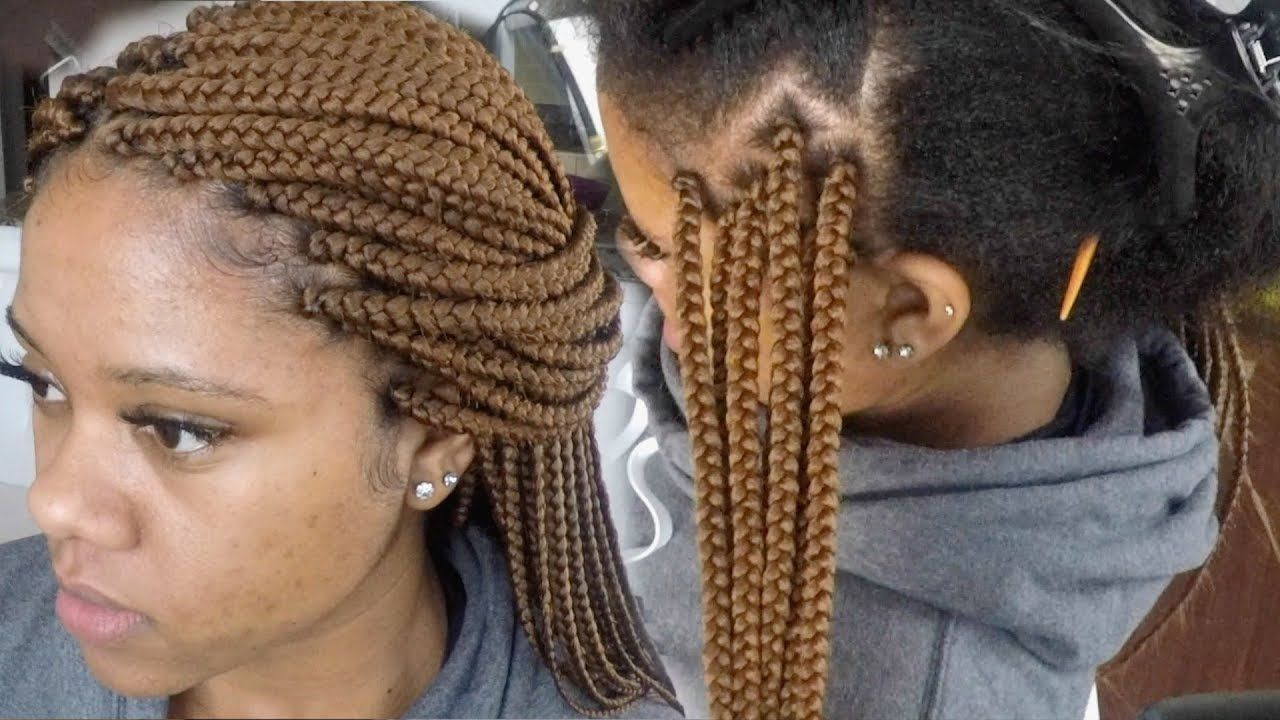Well Liked Colorful Cornrows Under Braid Hairstyles Within How To Tuck Natural Hair Color Inside Colored Braids (View 3 of 20)