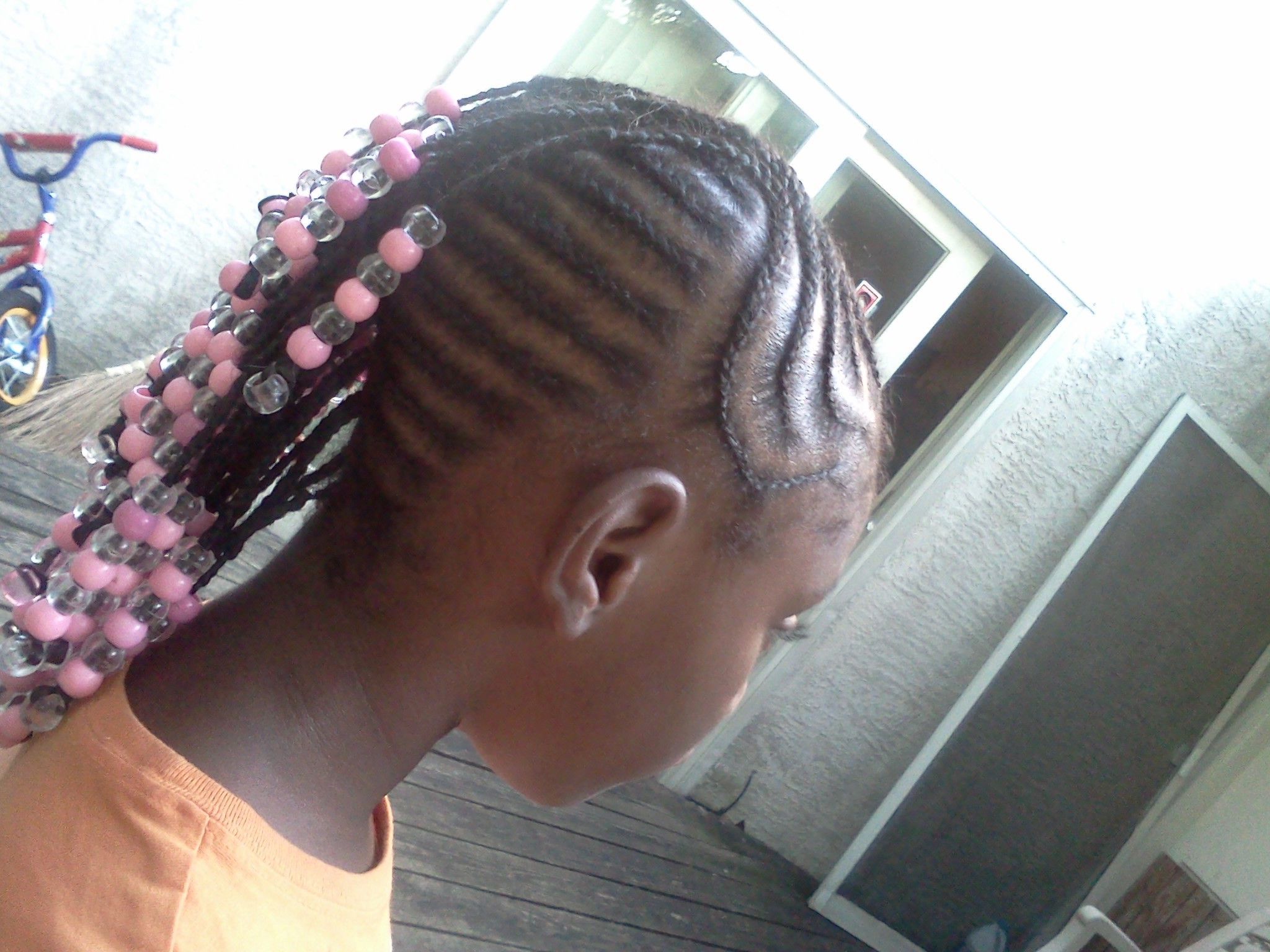 Widely Used Braids And Bouffant Hairstyles Intended For Little Girls Braided Mohawk With Beads (View 2 of 20)