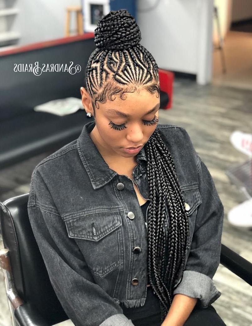 Widely Used Geometric Blonde Cornrows Braided Hairstyles Throughout 60 Easy And Showy Protective Hairstyles For Natural Hair (View 3 of 20)