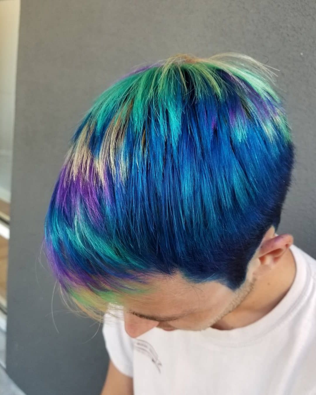 2020 Turquoise Side Parted Mohawk Hairstyles Regarding Men's Hair, Haircuts, Fade Haircuts, Short, Medium, Long (View 6 of 20)