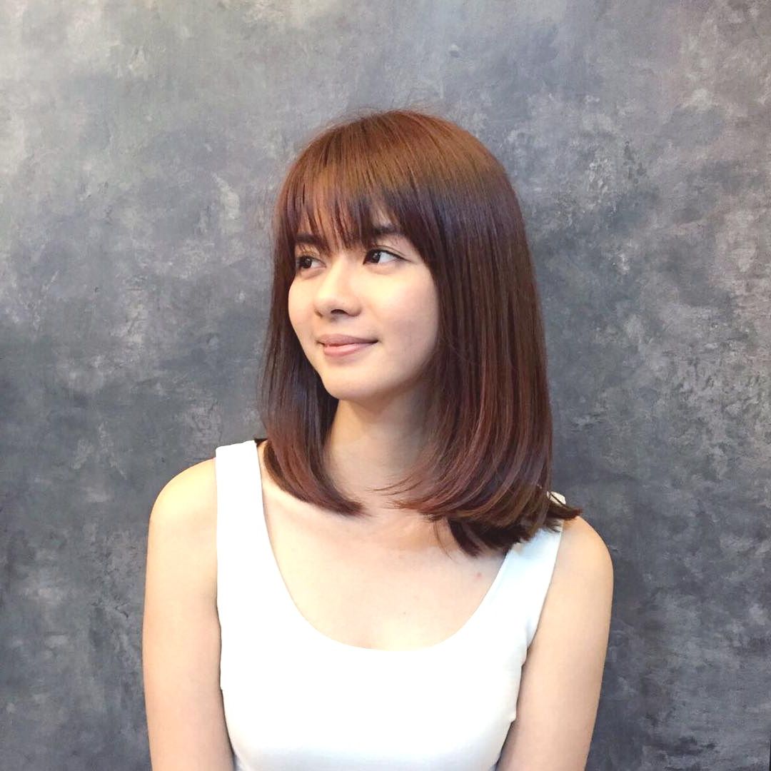 Hairstyles : Medium Bob Haircuts With Bangs Excellent Length Intended For Latest Medium Length Bob Asian Hairstyles With Long Bangs (View 5 of 20)