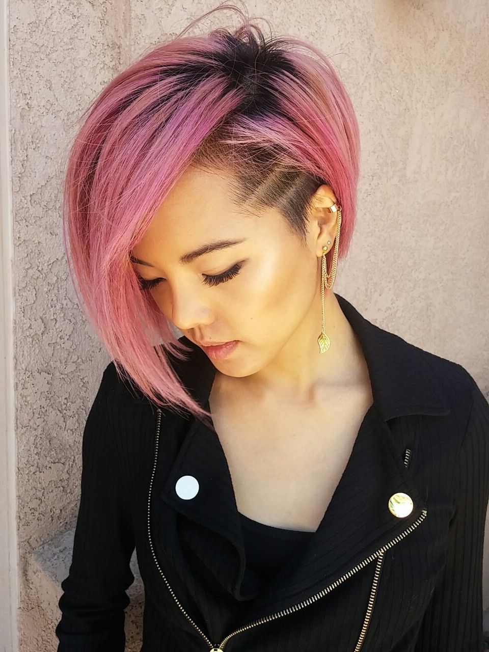 Latest Pink Asymmetrical A Line Bob Hairstyles Inside Pin On Short Hair I Love It (View 8 of 20)