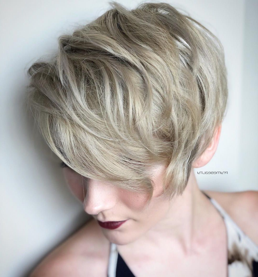 Latest Short Asymmetric Bob Hairstyles With Textured Curls With Regard To Top 10 Trendy, Low Maintenance Short Layered Hairstyles  (View 9 of 20)