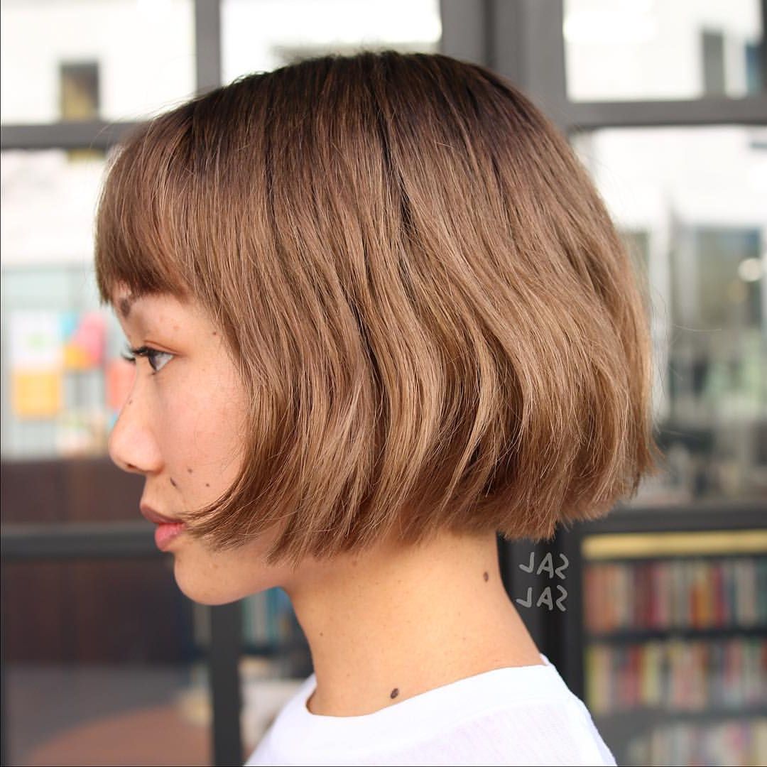 Most Recently Released Elongated Bob Asian Hairstyles For 40 Most Flattering Bob Hairstyles For Round Faces  (View 8 of 20)