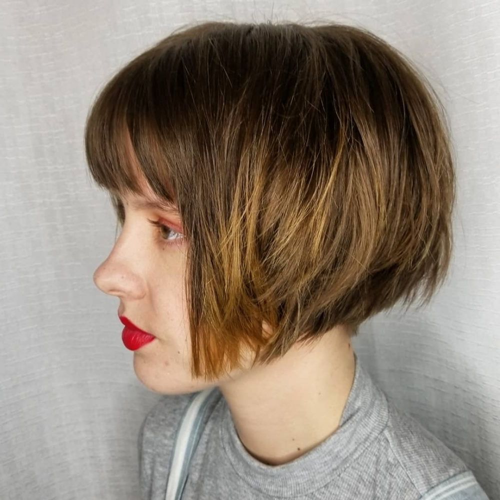 Popular Edgy Textured Bob Hairstyles Intended For Top 22 Choppy Hairstyles You'll See In  (View 12 of 20)