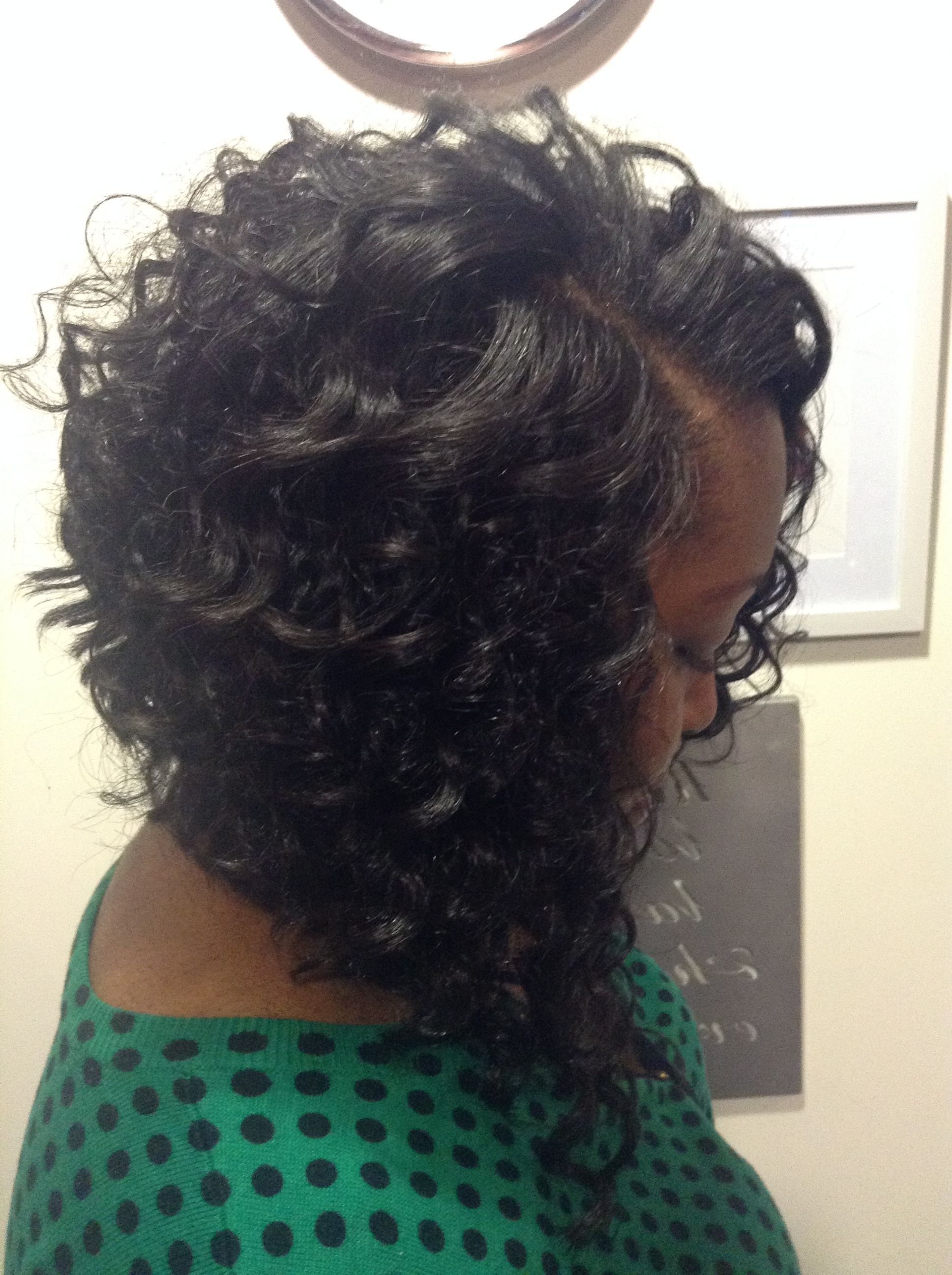 Recent Simple Loose Black Waves Hairstyles In Brazilian Deep Wave Bob (View 10 of 20)