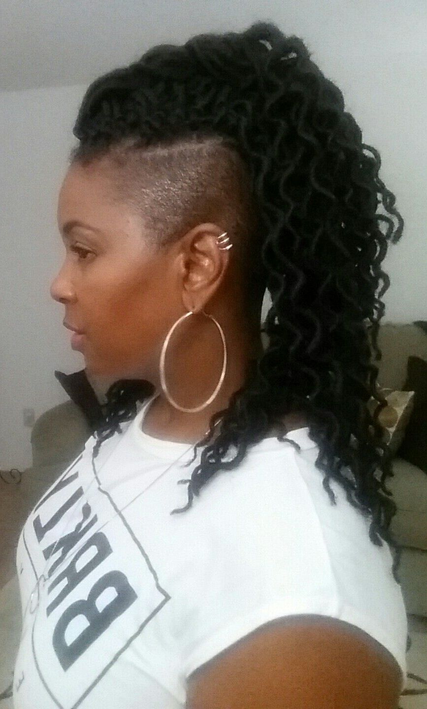 2020 Side Braided Mohawk Hairstyles With Curls Pertaining To Pin On Natural Hair Diary (View 10 of 20)