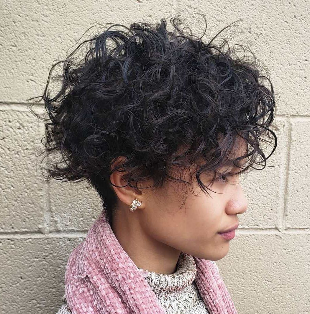 35 Cool Perm Hair Ideas Everyone Will Be Obsessed With In 2019 Within Pixie Haircuts With Bangs And Loose Curls (View 10 of 20)