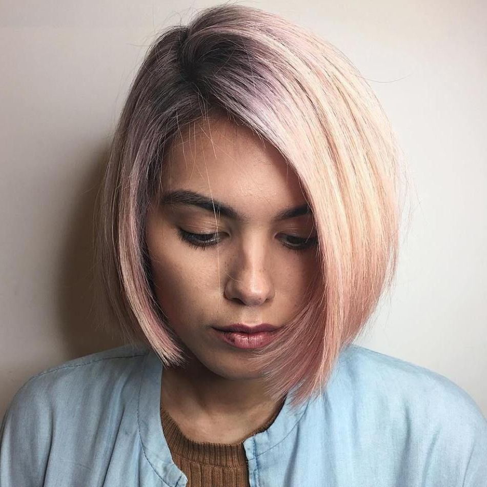 50 Spectacular Blunt Bob Hairstyles In 2019 | Blunt Bob Intended For Pink Bob Haircuts (View 3 of 20)