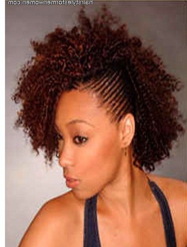 Braided Mohawk Intended For Best And Newest Braids And Curls Mohawk Hairstyles (View 6 of 20)