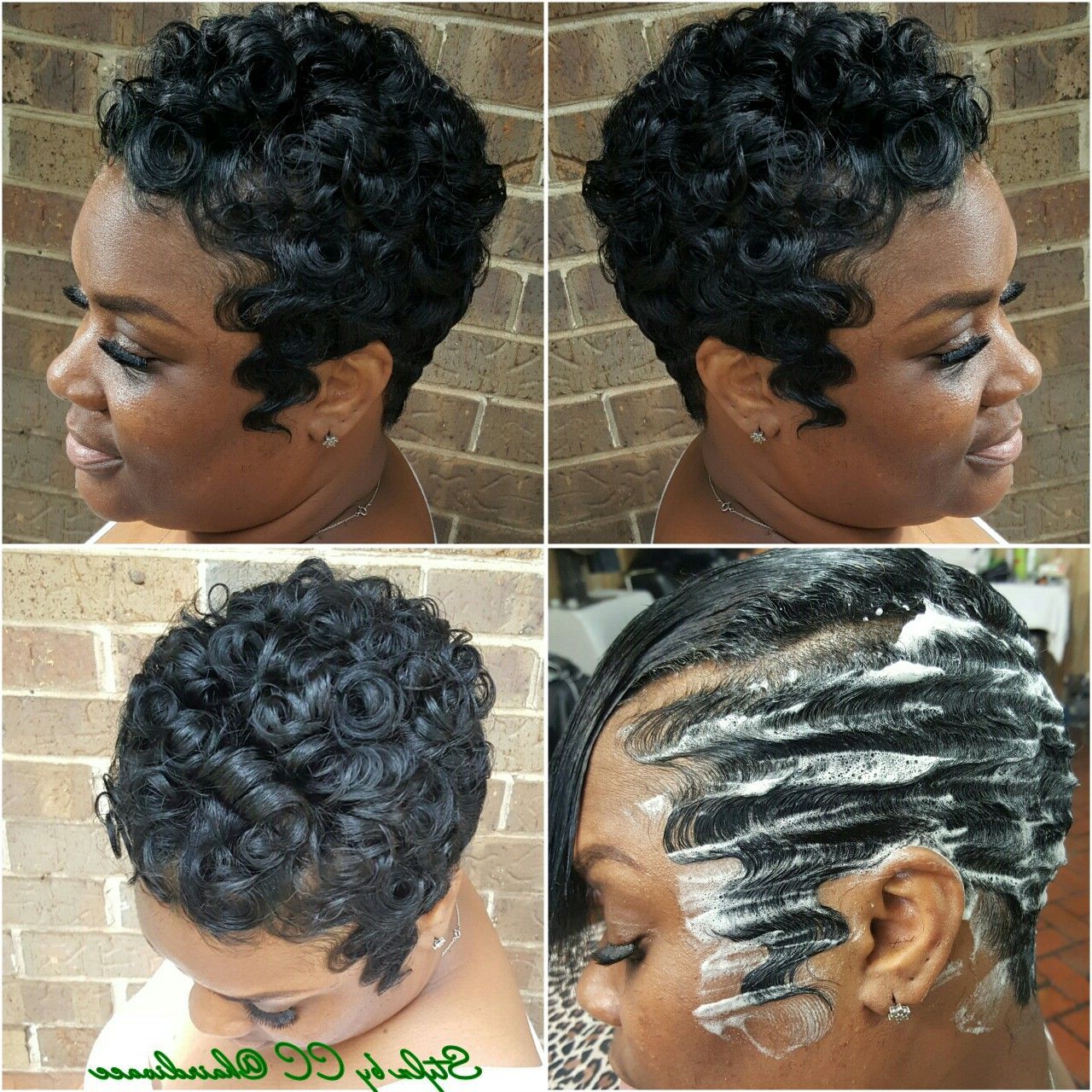 Classic Soft Waves And Curls On Relaxed Hair Doneme Pertaining To Pixie Haircuts With Large Curls (View 2 of 20)