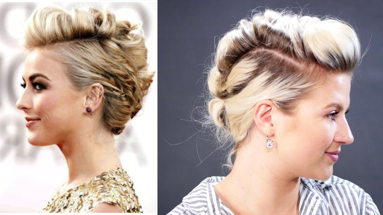 Current Mohawk Updo Hairstyles For Women With Regard To Short Hairstyle Julianne Hough How To Faux Hawk Hair Tutorial (View 7 of 20)