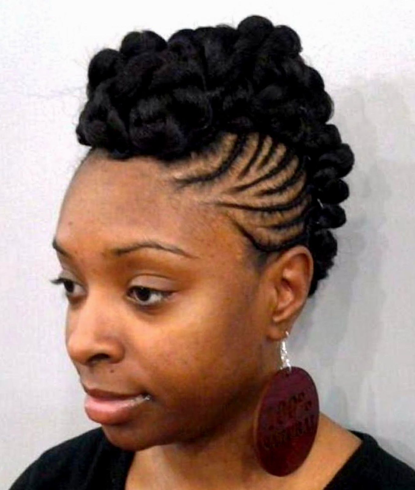 Excellent Cornrow Mohawk Hairstyles Black Women (View 7 of 20)