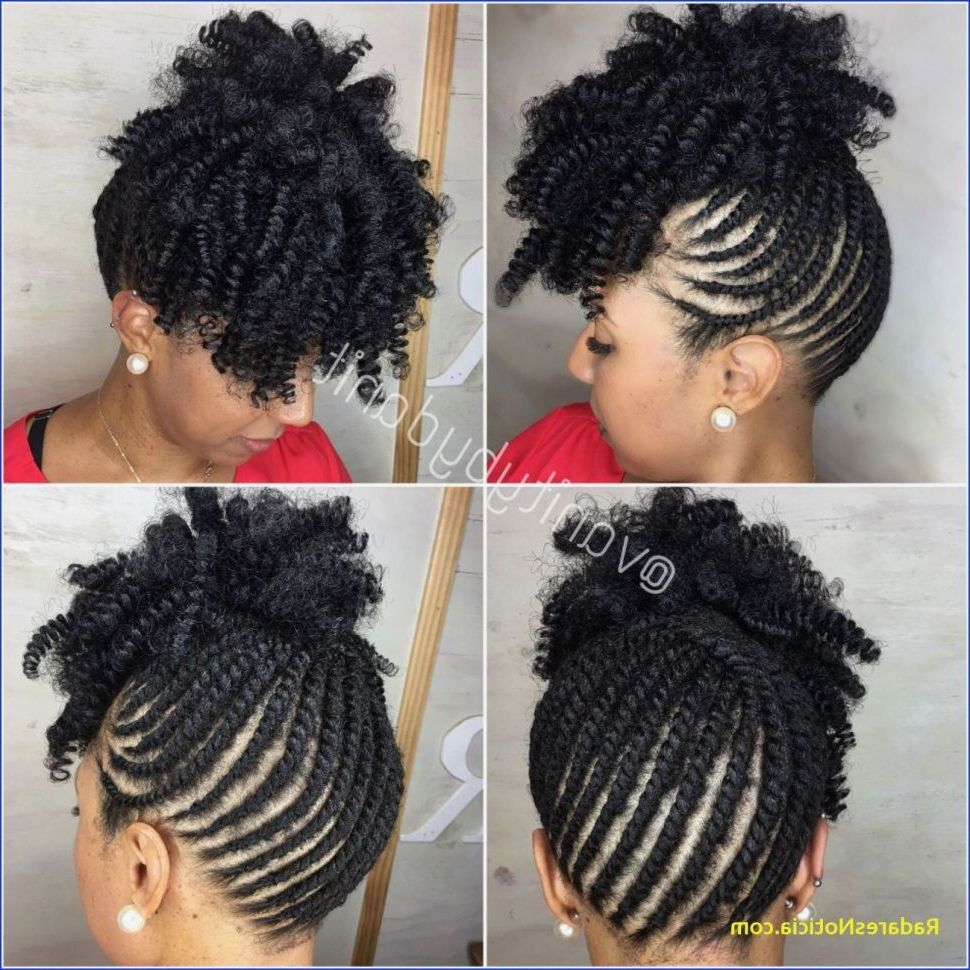 Fashion : Braided Updo Hairstyles With Weave Mohawk Fashion Throughout Best And Newest Twist Braided Mohawk Hairstyles (View 7 of 20)