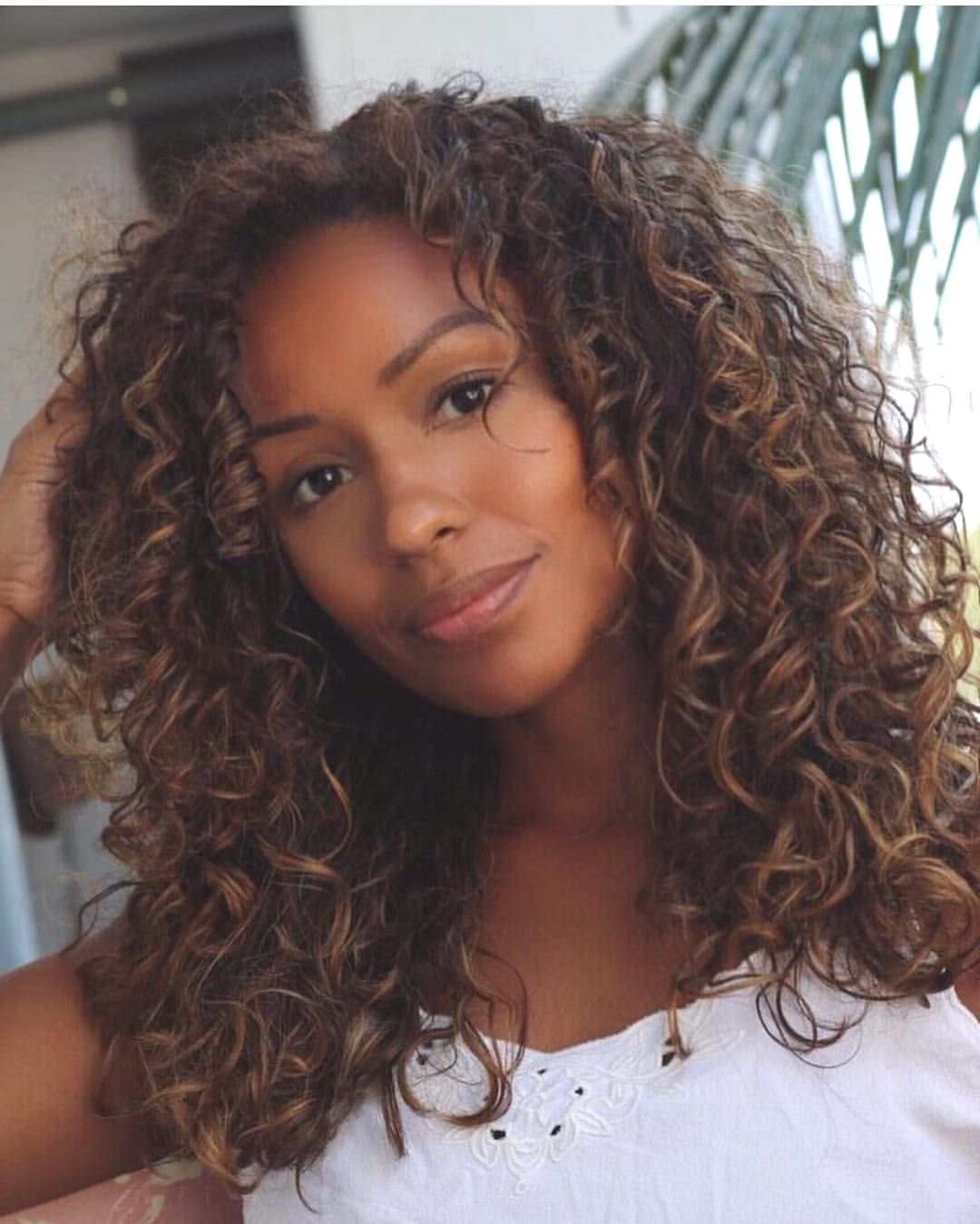 Hairstyles : Black Curly Hair With Blonde Highlights Pretty In Curls And Blonde Highlights Hairstyles (View 15 of 20)