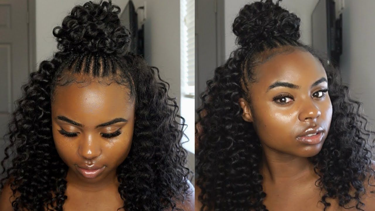Half Up Half Down Crochet Hairstyle (back To School) (Gallery 20 of 20)