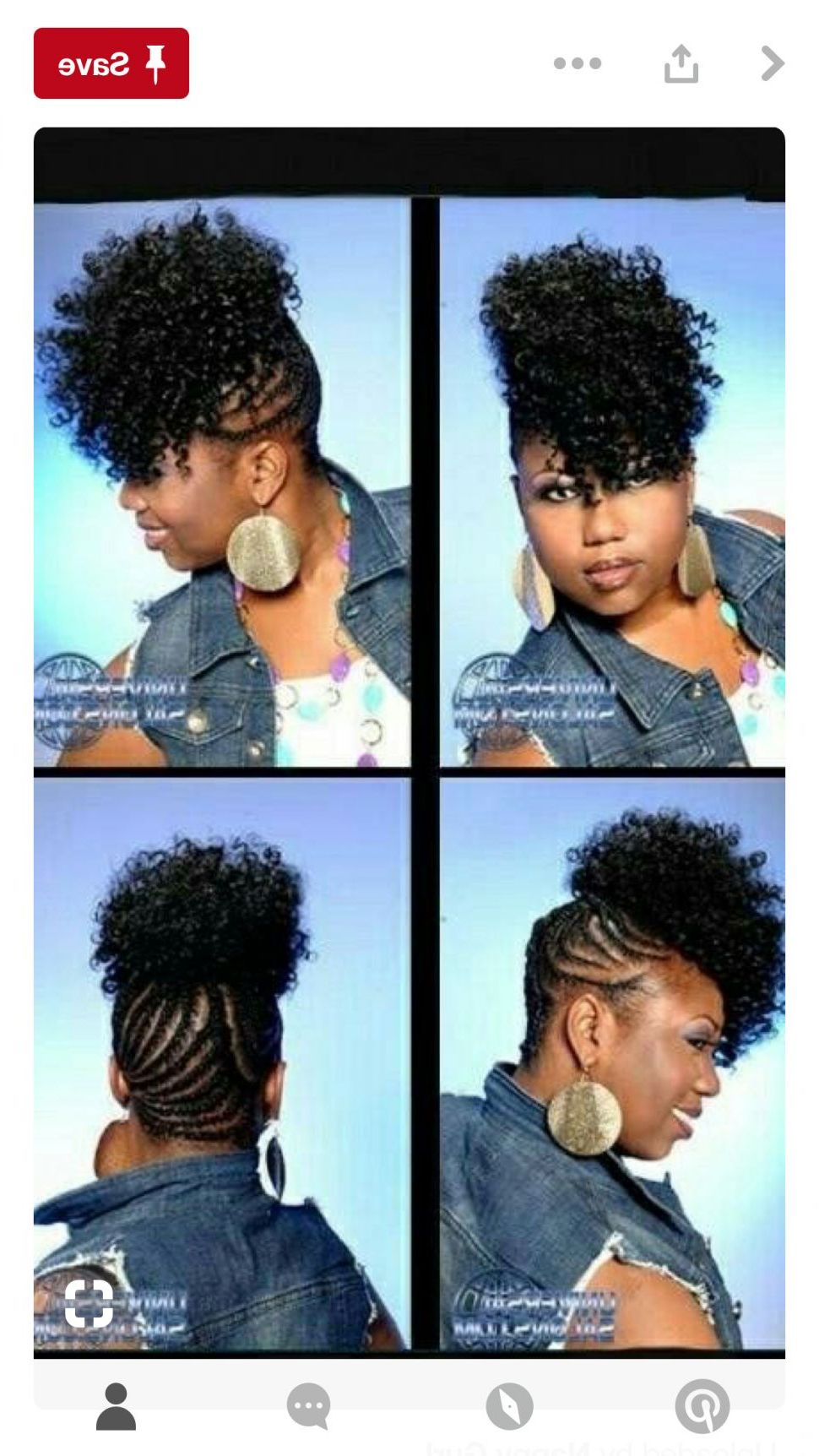 Latest Natural Curls Mohawk Hairstyles Throughout Hairstyles : Natural Curly Mohawk Hairstyles Alluring Pin (View 19 of 20)