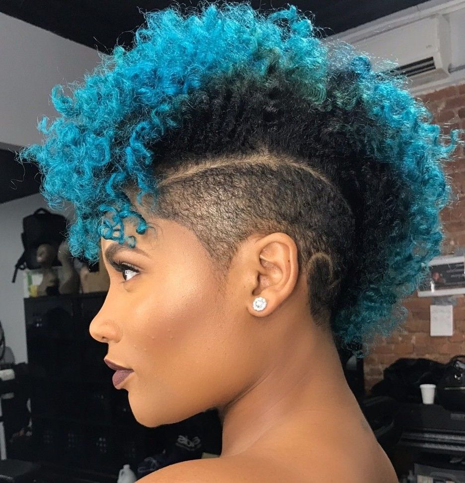 Most Popular Blue Hair Mohawk Hairstyles Regarding Caringfornaturalhair For All Things Natural Hair + Care (View 3 of 20)
