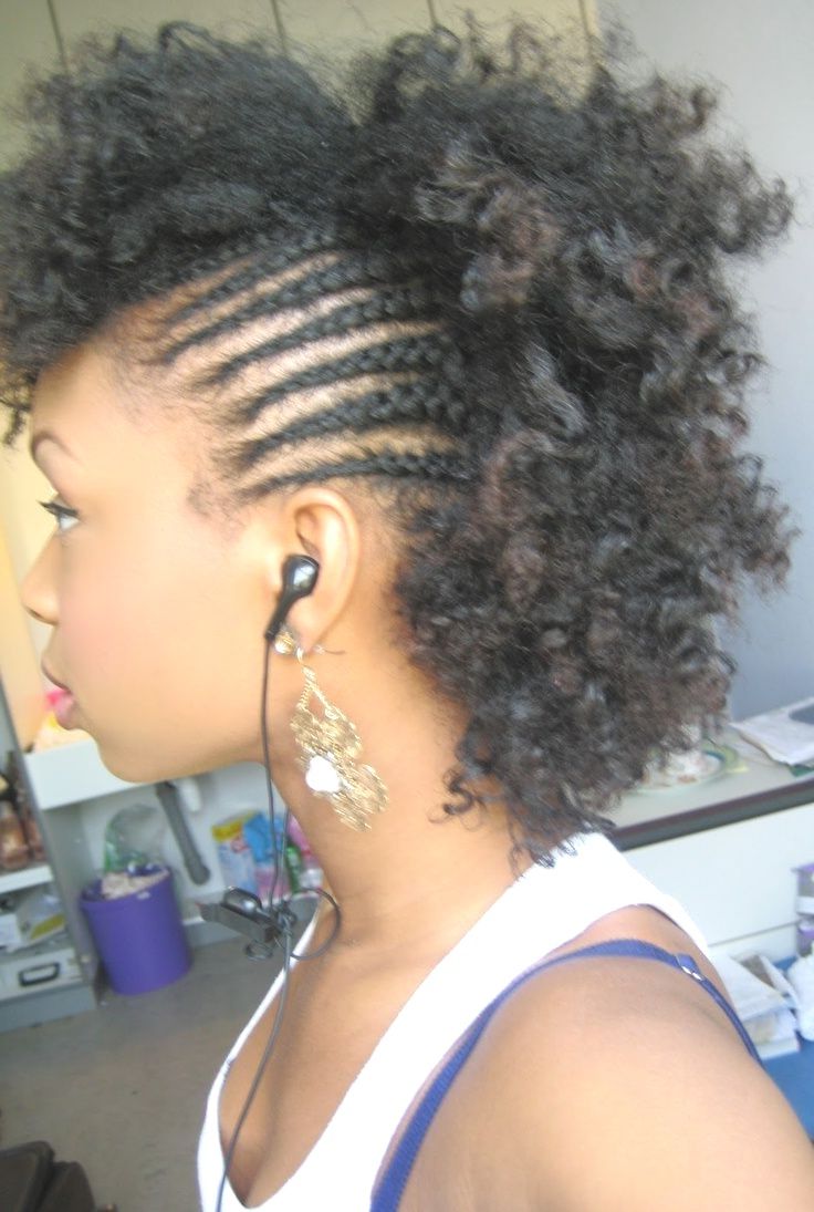 Most Popular Side Braided Curly Mohawk Hairstyles With Hairstyles : Braided Faux Hawk Hairstyles Stunning Com Side (View 7 of 20)