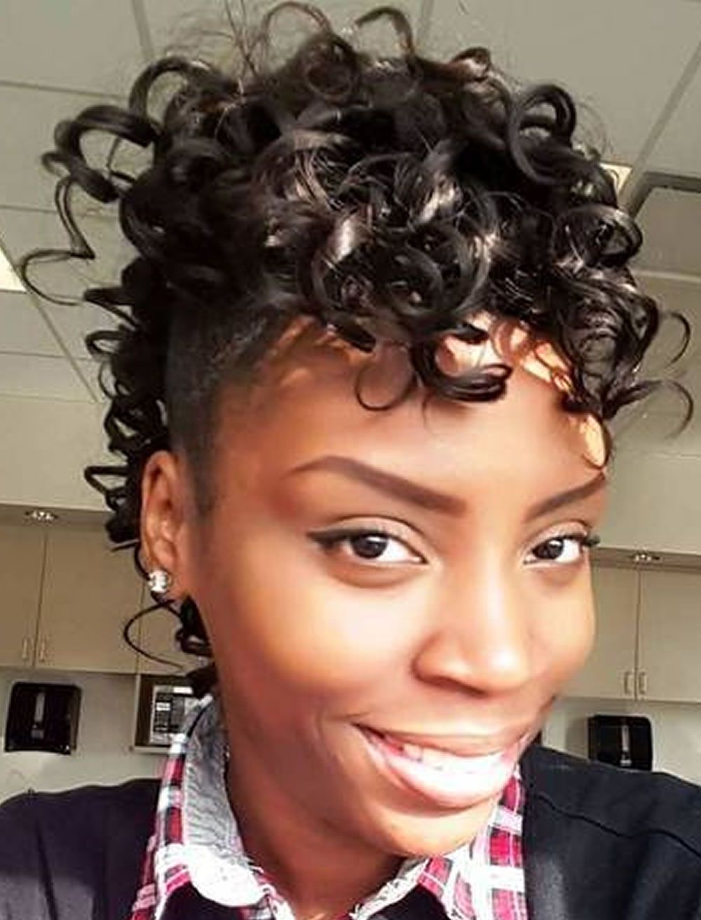 Most Recent Faux Mohawk Hairstyles With Springy Curls Throughout Mohawk Black Women Hairstyles For Summer 2018  (View 2 of 20)
