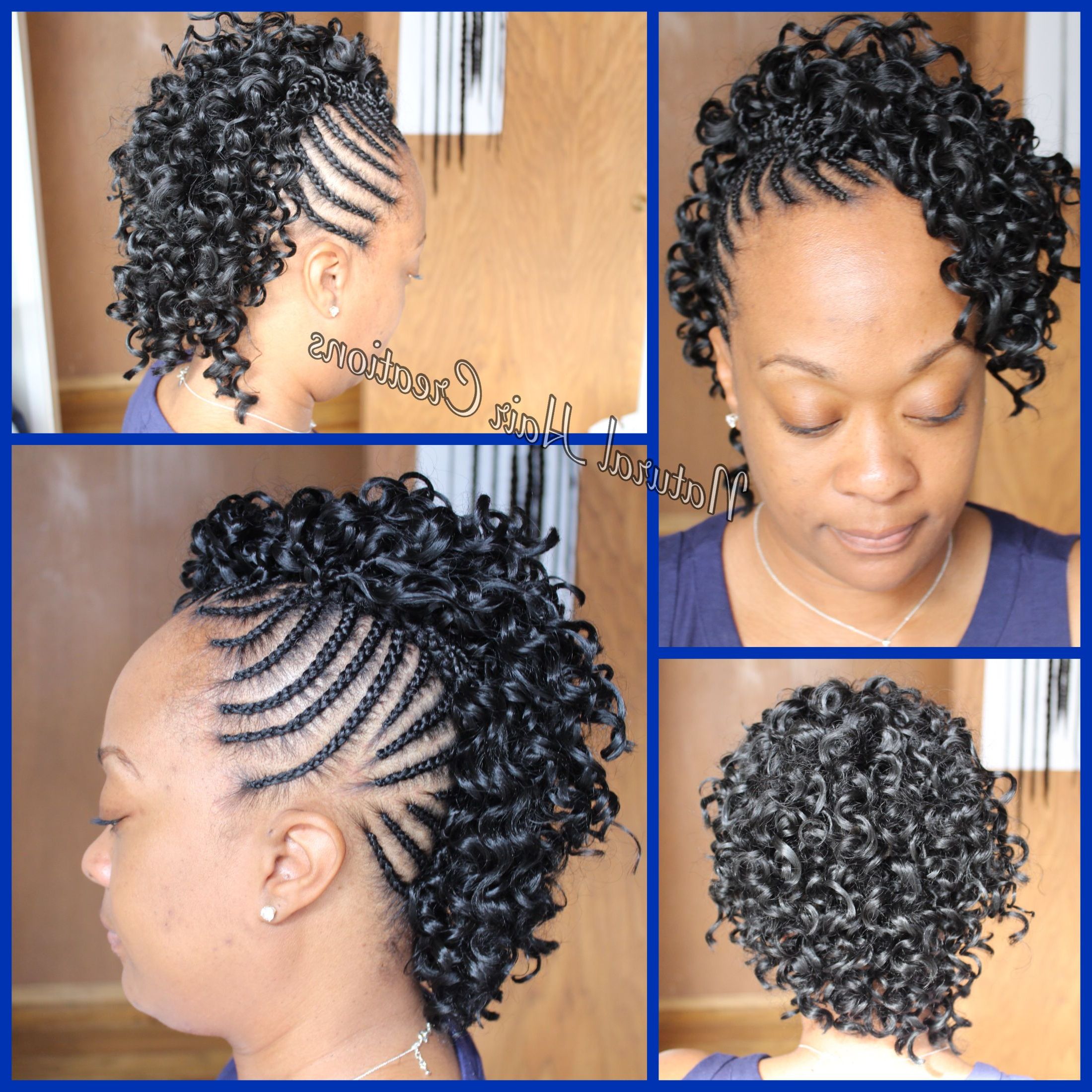 My Work In With Regard To Famous Braided Mohawk Hairstyles With Curls (View 1 of 20)