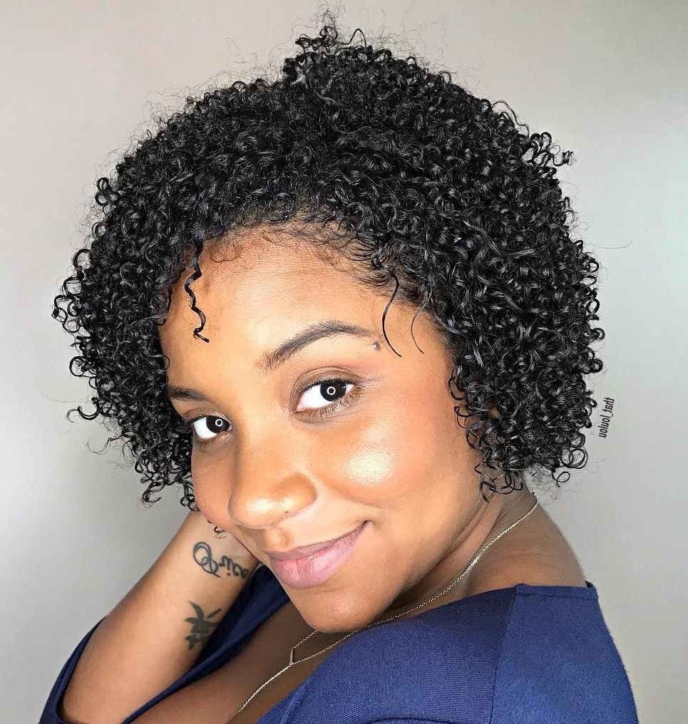 On Trend Short Hairstyles For Black Women To Flaunt In 2019 Regarding Pixie Haircuts With Tight Curls (Gallery 19 of 20)