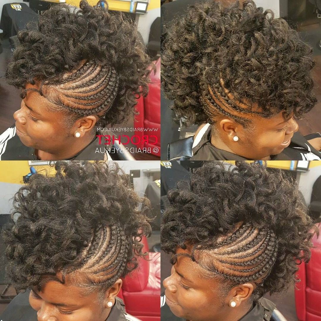 Pin On Black Girl Braids In Current Side Braided Curly Mohawk Hairstyles (View 3 of 20)
