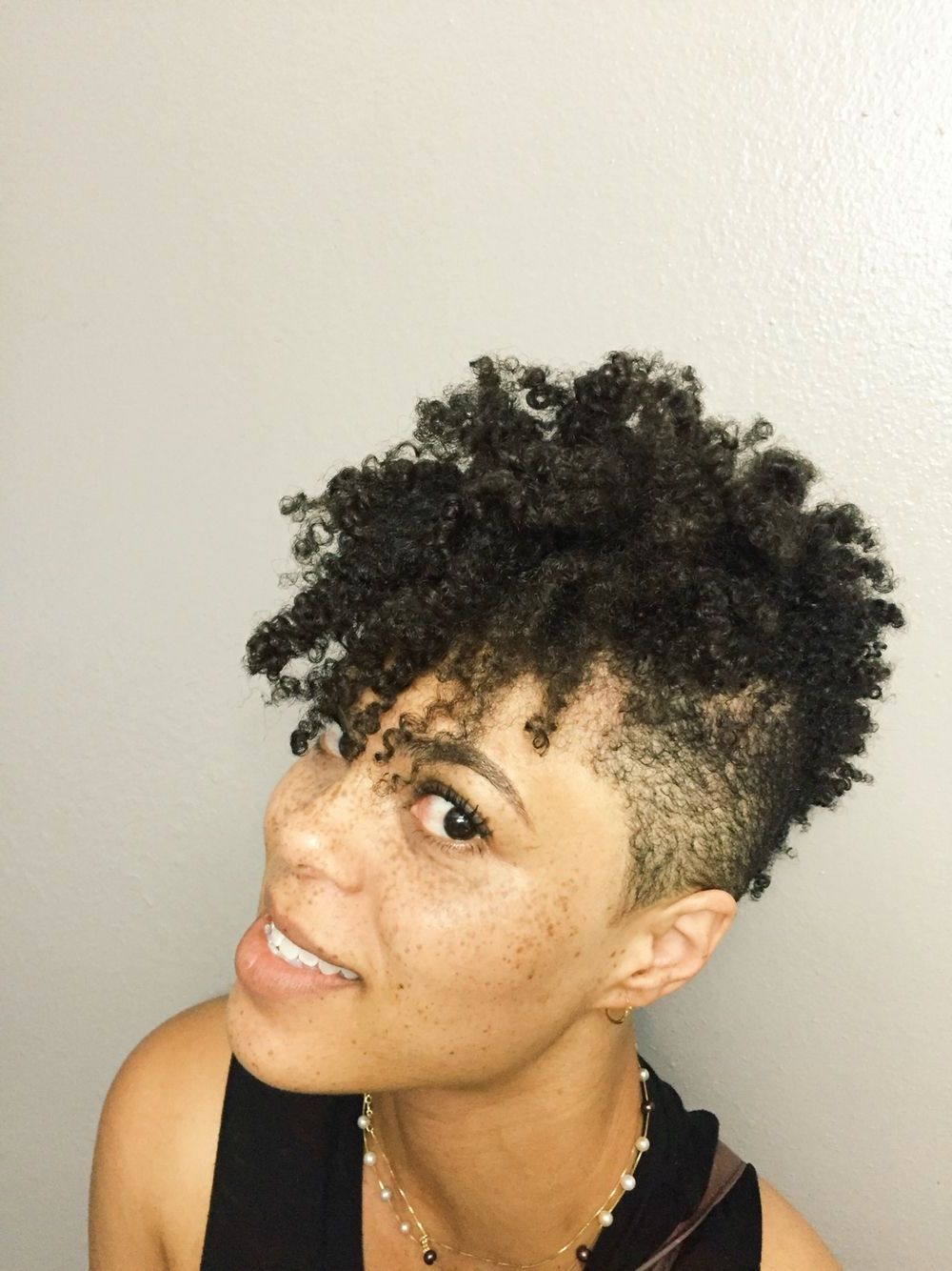 Pin On Grow On Curl! Regarding Latest Sharp And Clean Curly Mohawk Haircuts (View 9 of 20)