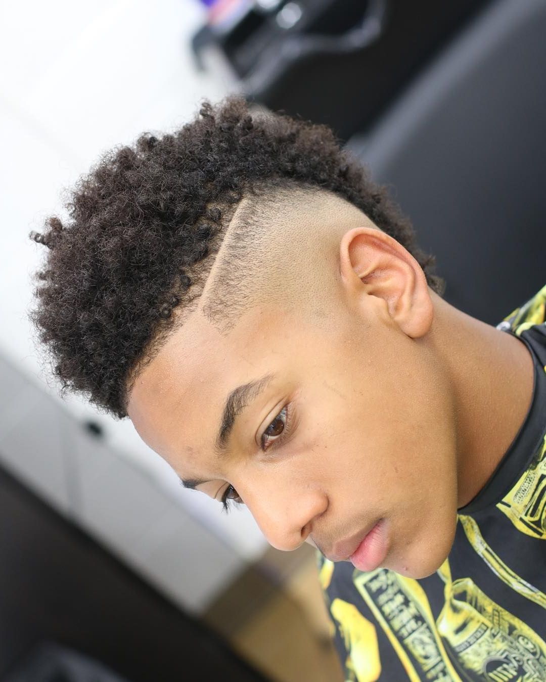Pin On Latest Curly Hairstyle For Black Men/ Pertaining To 2020 Curly Faux Mohawk Hairstyles (View 20 of 20)