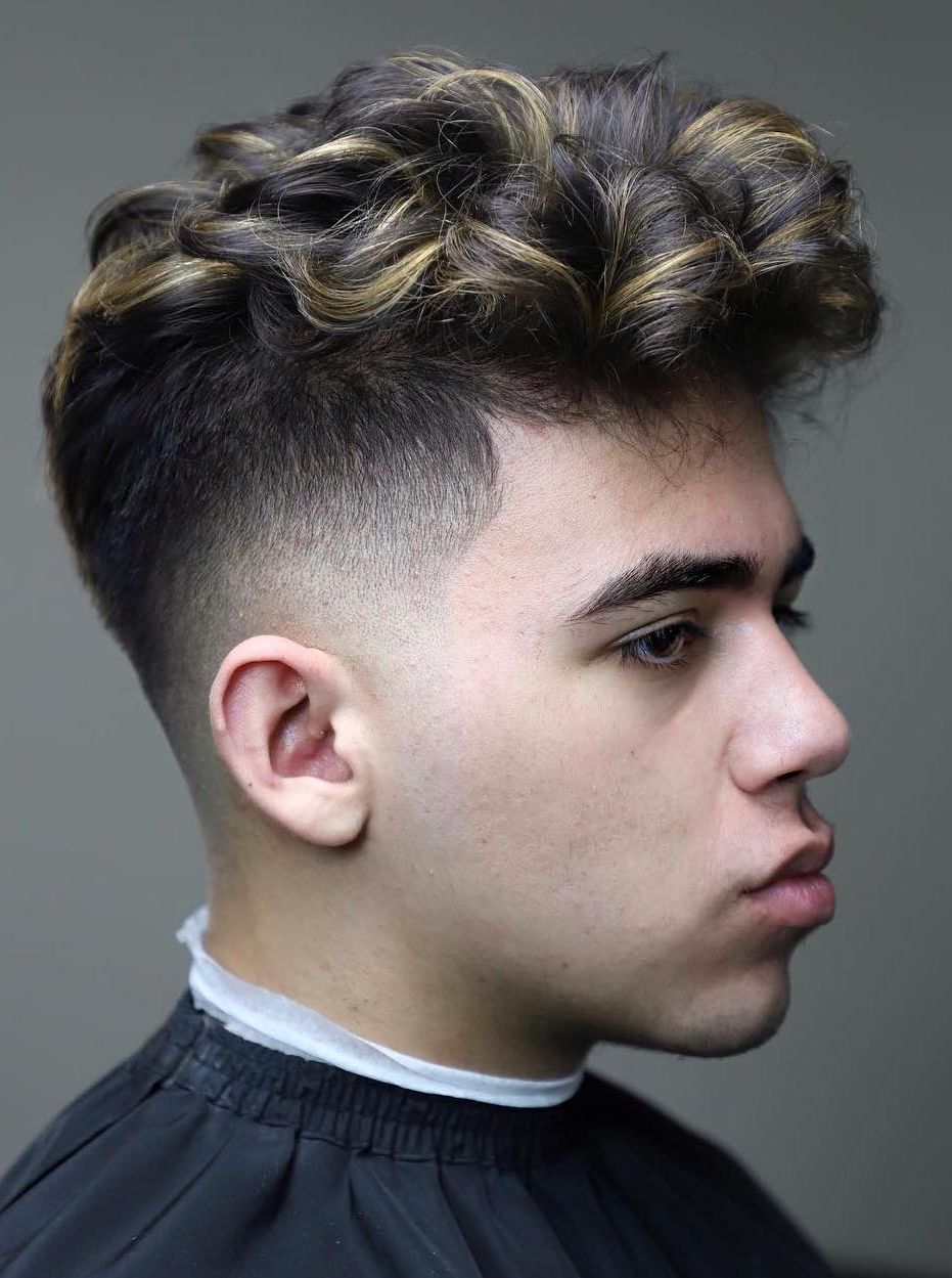 Show Off Your Dyed Hair: 10 Colorful Men's Hairstyles Pertaining To Recent Curly Highlighted Mohawk Hairstyles (View 9 of 20)