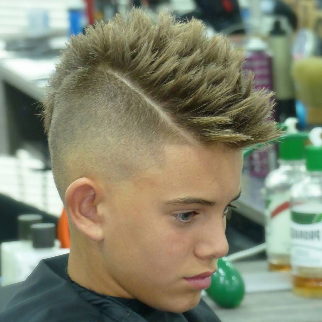Spiky Mohawk + Side Part + High Skin Fade – Men's Haircuts In Well Known Spiky Mohawk Hairstyles (View 1 of 20)