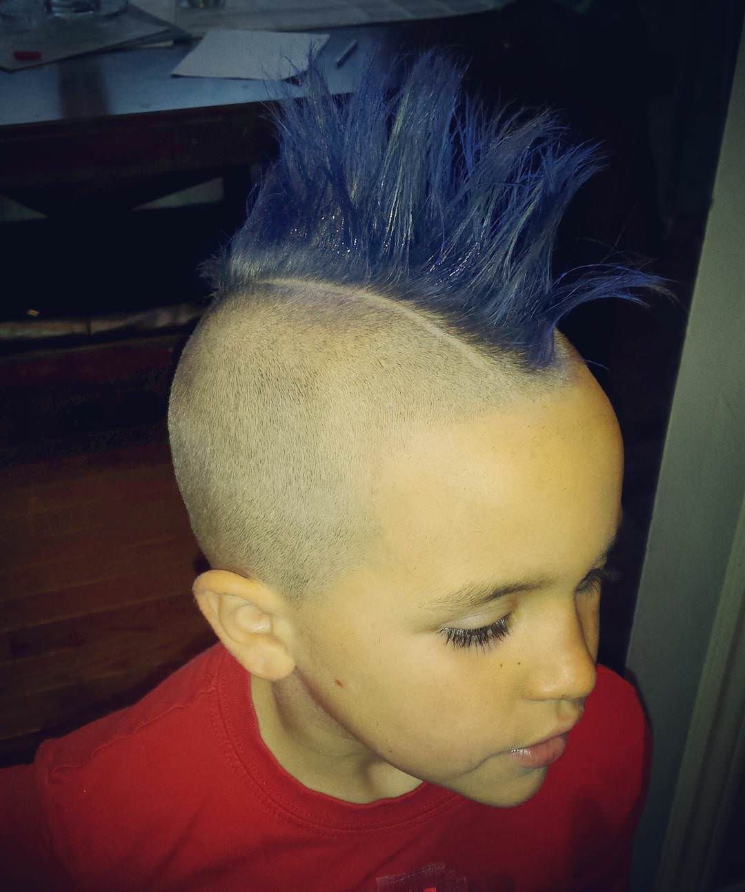 Stylish Nervous Mohawks Hairstyle Designs For Kids – Best For Famous Blue Hair Mohawk Hairstyles (View 16 of 20)
