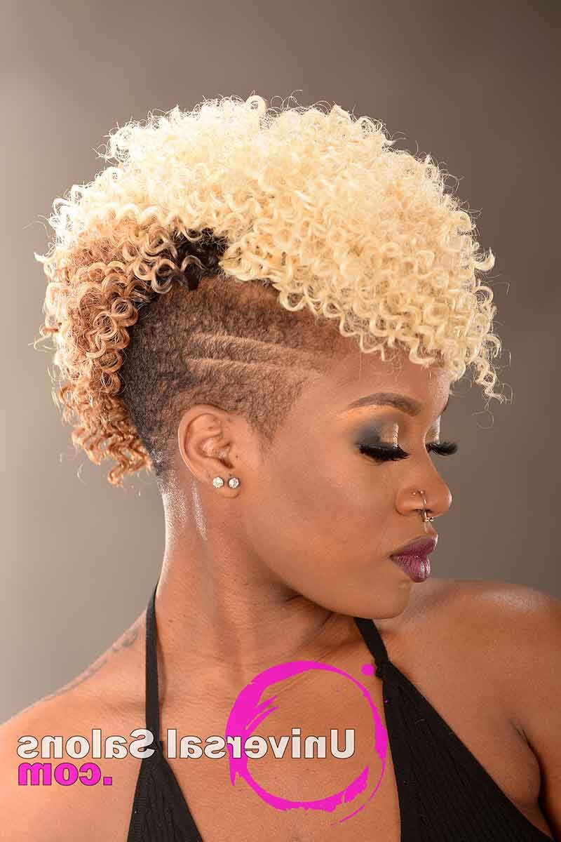 This Platinum Blonde Mohawk From Nikia Gorham Is Sure To Throughout Current Blonde Curly Mohawk Hairstyles For Women (View 10 of 20)