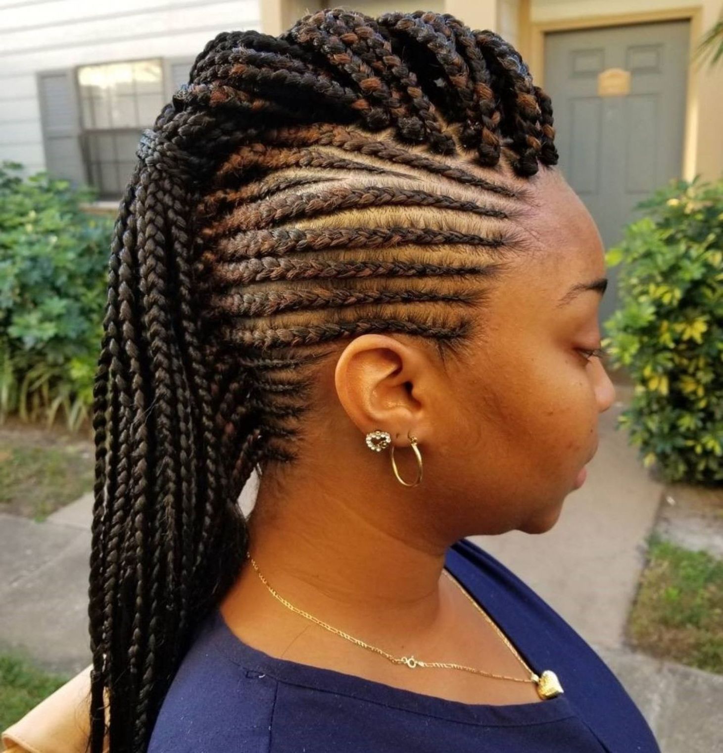 Widely Used Full Braided Mohawk Hairstyles Intended For 70 Best Black Braided Hairstyles That Turn Heads In  (View 15 of 20)