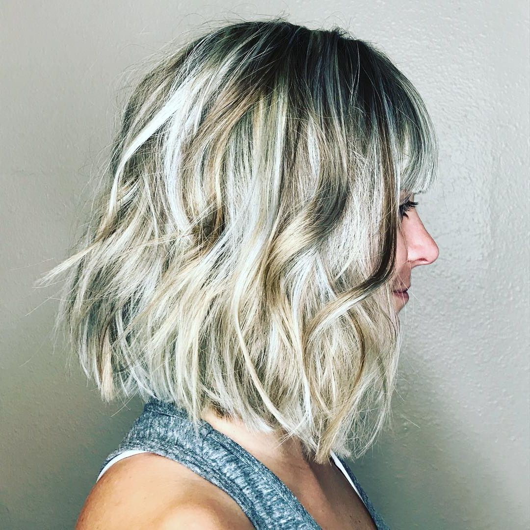 10 Wavy Haircuts For Medium Length Hair – Color Me Gorgeous With Trendy Medium Silver Layers Hairstyles (Gallery 19 of 20)