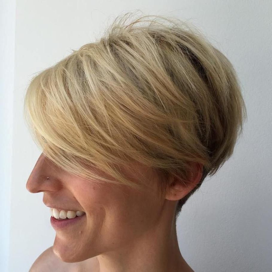100 Mind Blowing Short Hairstyles For Fine Hair | New Classy In Minimalist Pixie Bob Haircuts (View 4 of 20)