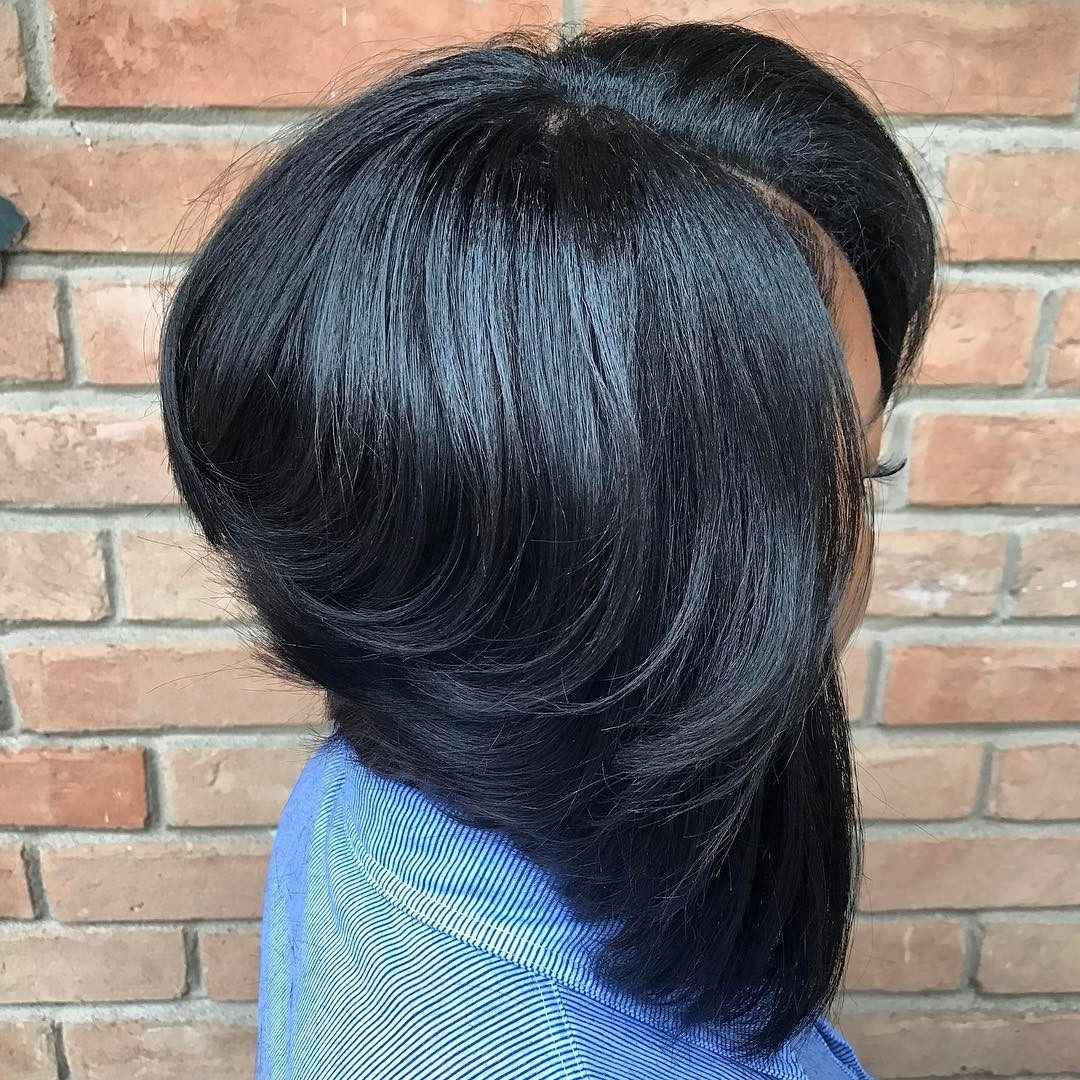 2018 Black Angled Bob Hairstyles With Shaggy Layers For 50 Impossible To Miss Bob Hairstyles For Black Women – Hair (View 9 of 20)
