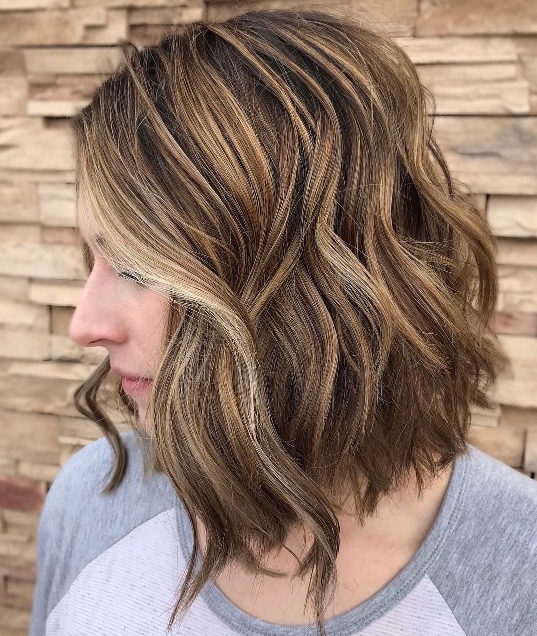 2018 Shoulder Length Shag Haircuts With Babylights With Regard To How To Pull Off Medium Length Haircuts And Hairstyles In 2019 (Gallery 14 of 20)