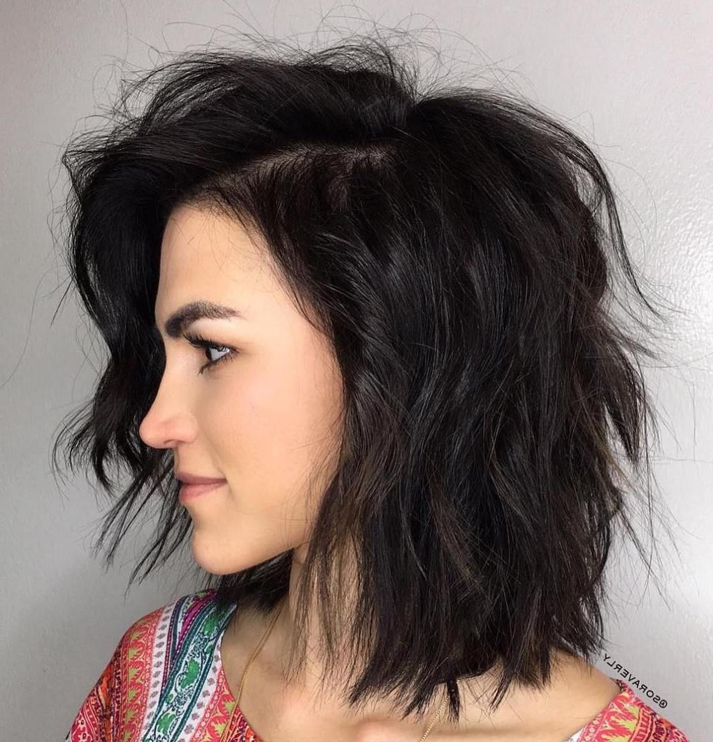 2018 Side Parted Layered Bob Haircuts For Pin On M A N E (View 8 of 20)