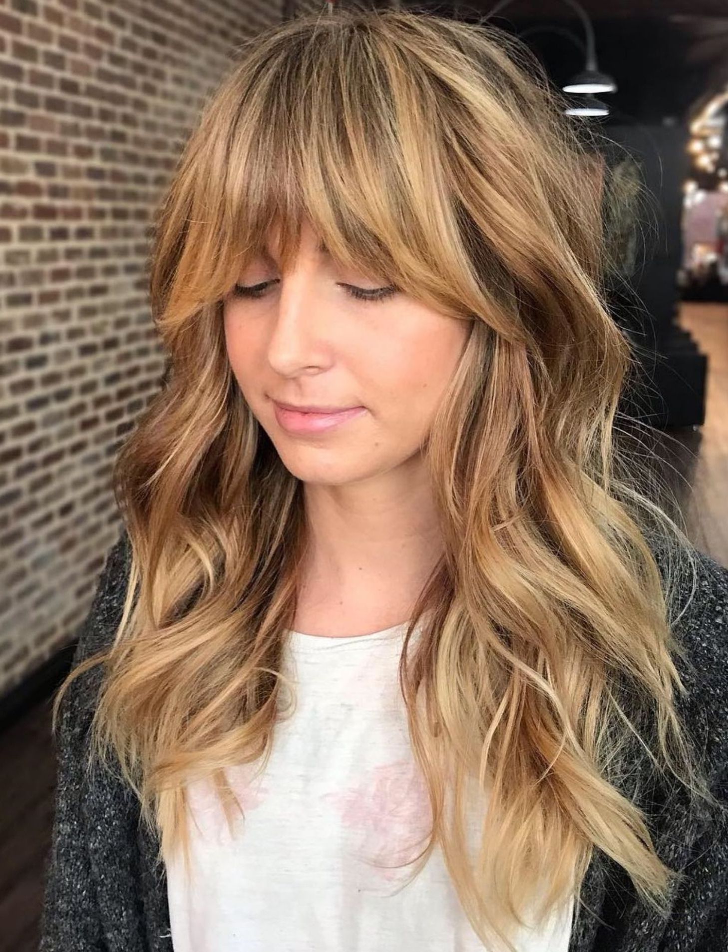 2019 Golden Bronde Razored Shag Haircuts For Long Hair With 60 Lovely Long Shag Haircuts For Effortless Stylish Looks (View 2 of 20)