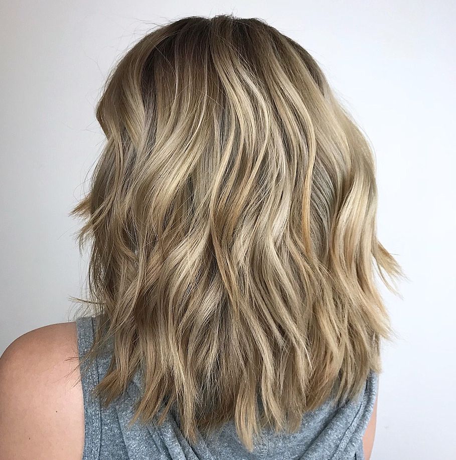 25 Fresh Medium Length Hairstyles For Thick Hair To Enjoy In For Trendy Beach Blonde Medium Shag Haircuts (View 11 of 20)