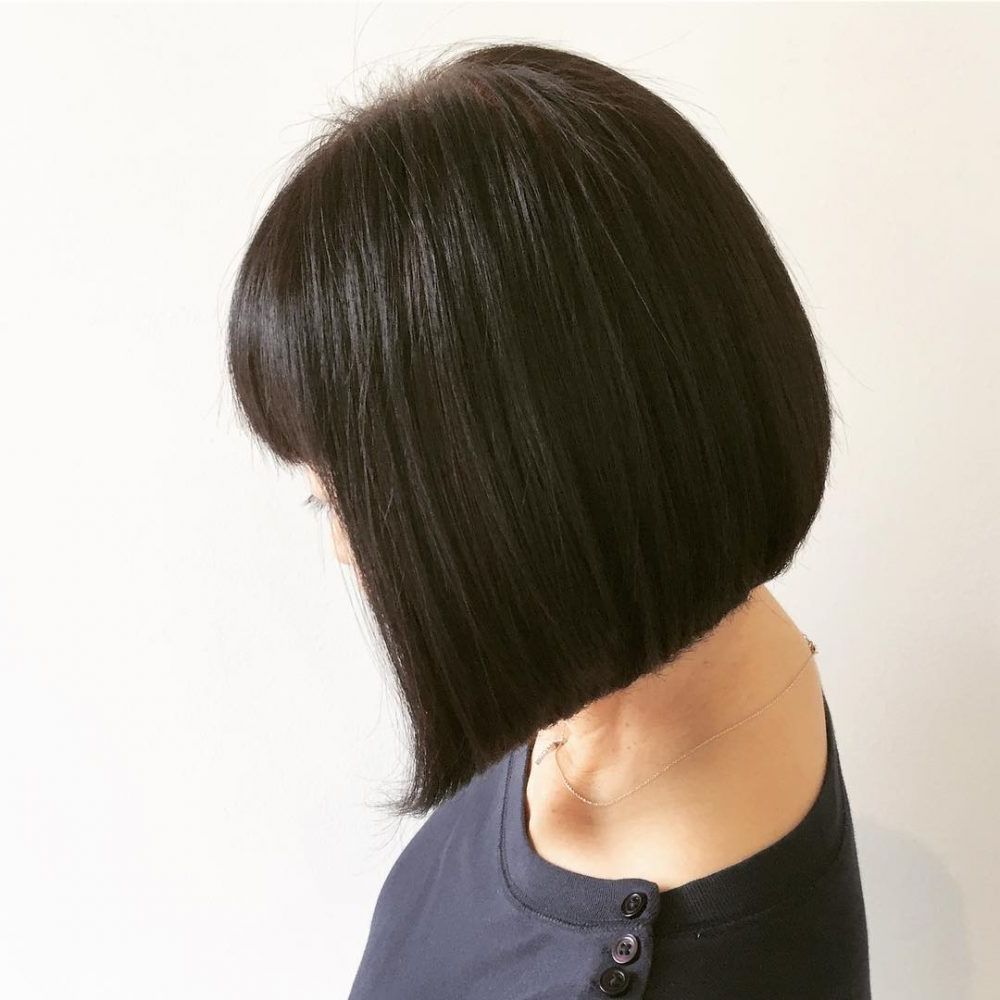 33 Hottest A Line Bob Haircuts You'll Want To Try In 2019 For A Line Haircuts For A Round Face (Gallery 19 of 20)